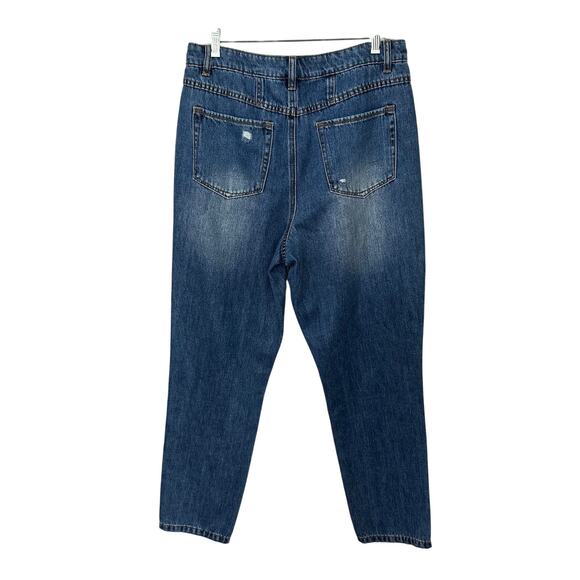 Tribal‎ Jeans Distressed Straight Women’s Size 8 Blue Denim High Rise Cotton - Picture 3 of 8